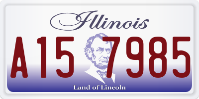 IL license plate A157985