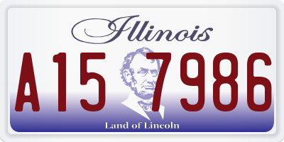 IL license plate A157986