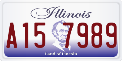 IL license plate A157989