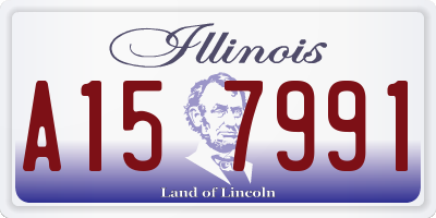 IL license plate A157991