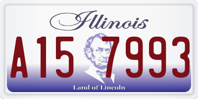 IL license plate A157993