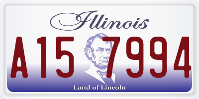 IL license plate A157994