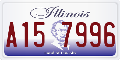 IL license plate A157996