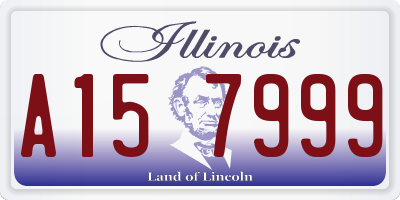 IL license plate A157999