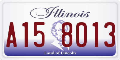 IL license plate A158013