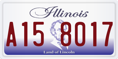 IL license plate A158017