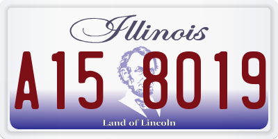 IL license plate A158019