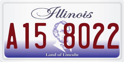 IL license plate A158022