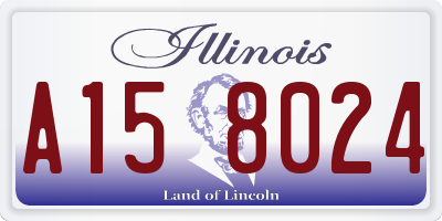 IL license plate A158024
