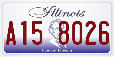 IL license plate A158026