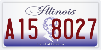 IL license plate A158027