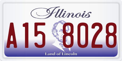 IL license plate A158028