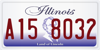 IL license plate A158032