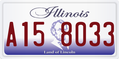 IL license plate A158033