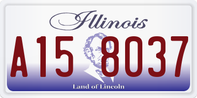 IL license plate A158037