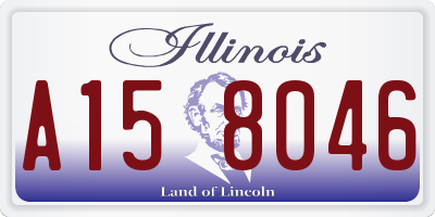 IL license plate A158046