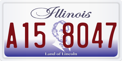 IL license plate A158047