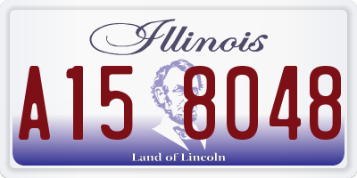 IL license plate A158048