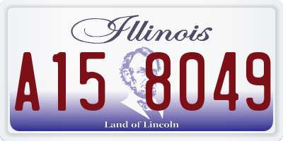 IL license plate A158049