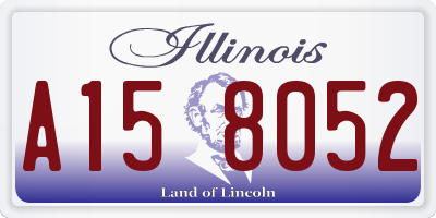 IL license plate A158052