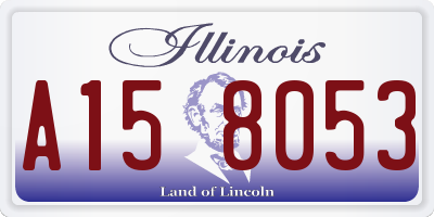 IL license plate A158053