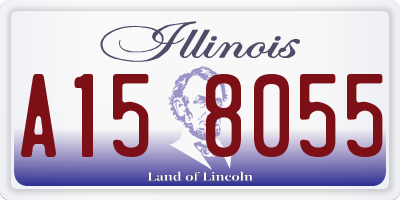 IL license plate A158055