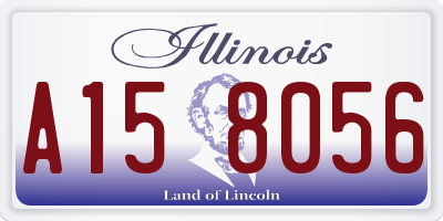 IL license plate A158056