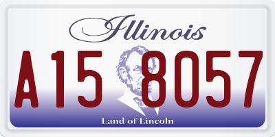 IL license plate A158057