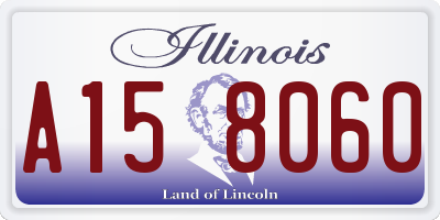IL license plate A158060