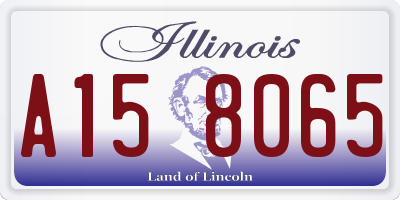IL license plate A158065