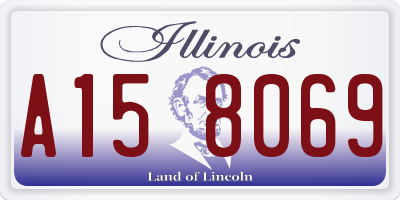 IL license plate A158069
