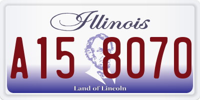 IL license plate A158070