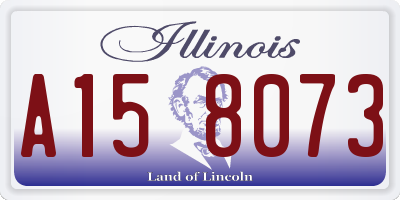 IL license plate A158073