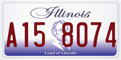 IL license plate A158074