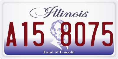IL license plate A158075