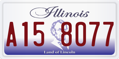 IL license plate A158077