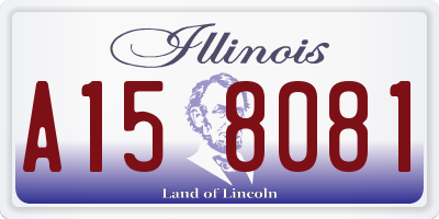 IL license plate A158081