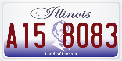 IL license plate A158083