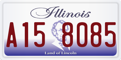 IL license plate A158085