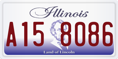 IL license plate A158086