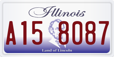 IL license plate A158087