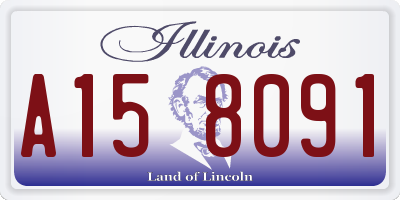IL license plate A158091
