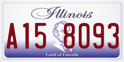 IL license plate A158093