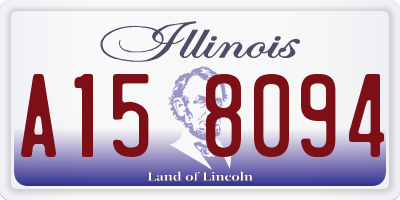 IL license plate A158094