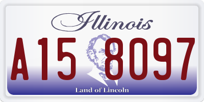 IL license plate A158097