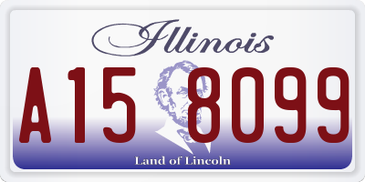 IL license plate A158099