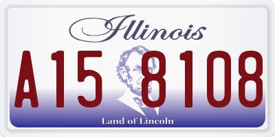 IL license plate A158108
