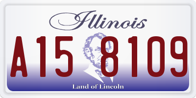 IL license plate A158109
