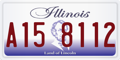 IL license plate A158112