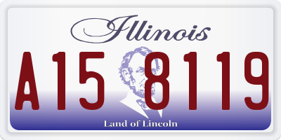 IL license plate A158119